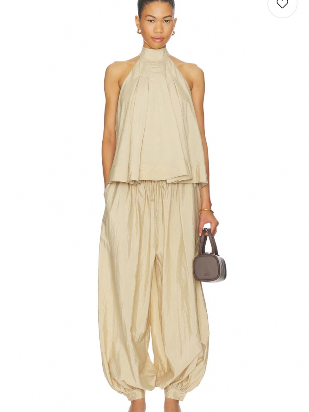 Tumbled Woven Verne Pant in Khaki Cinq a Sept
